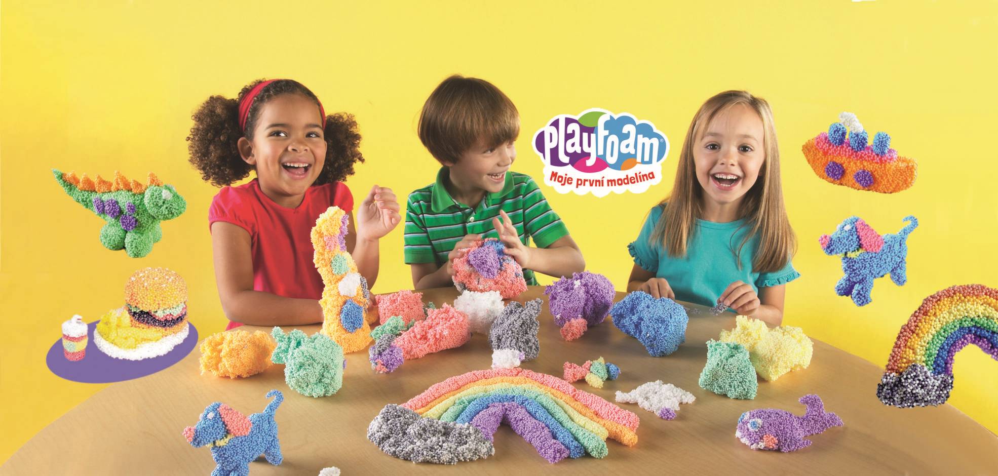 Banner Děti si hrají s modelínou Playfoam
